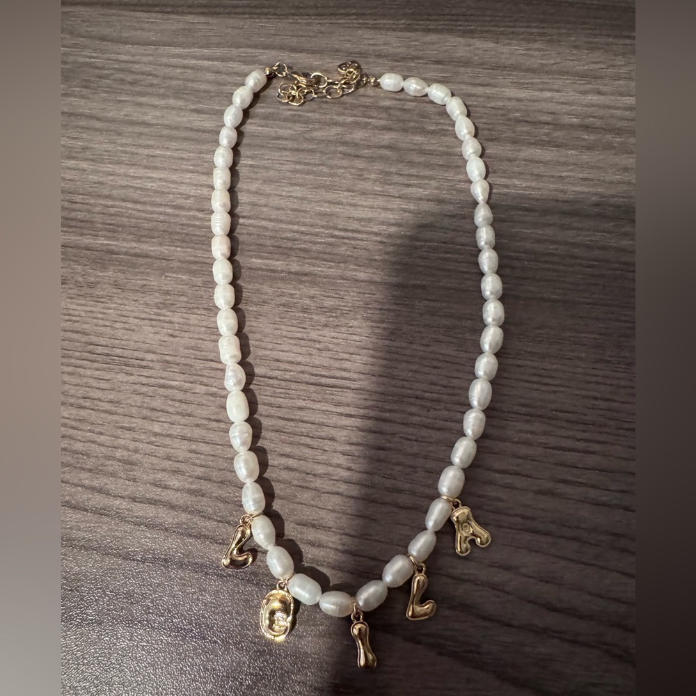White Beaded Necklace